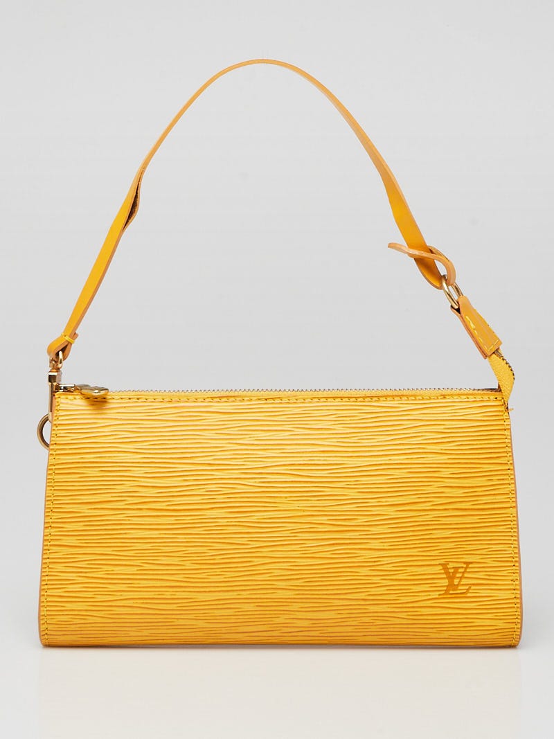 Louis Vuitton Pochette Accessories Epi 24 Yellow Leather Crossbody Bag
