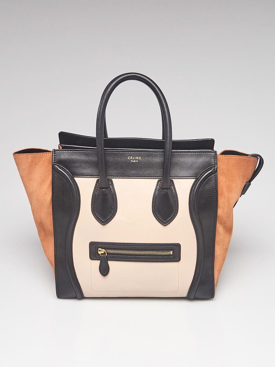 Celine Bag The Ring Tri Colour Navy Brown Olive Small New – Mightychic