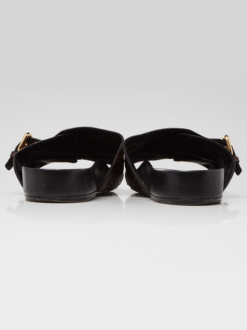 Louis Vuitton Monogram Canvas World Tour Flat Mule Sandals