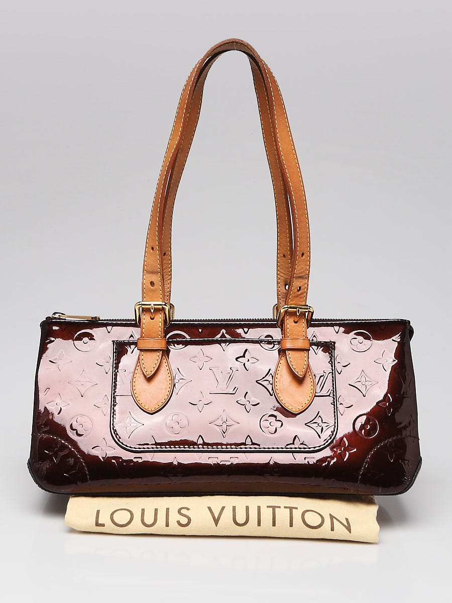 Louis Vuitton Burgundy Monogram Vernis Rosewood Avenue