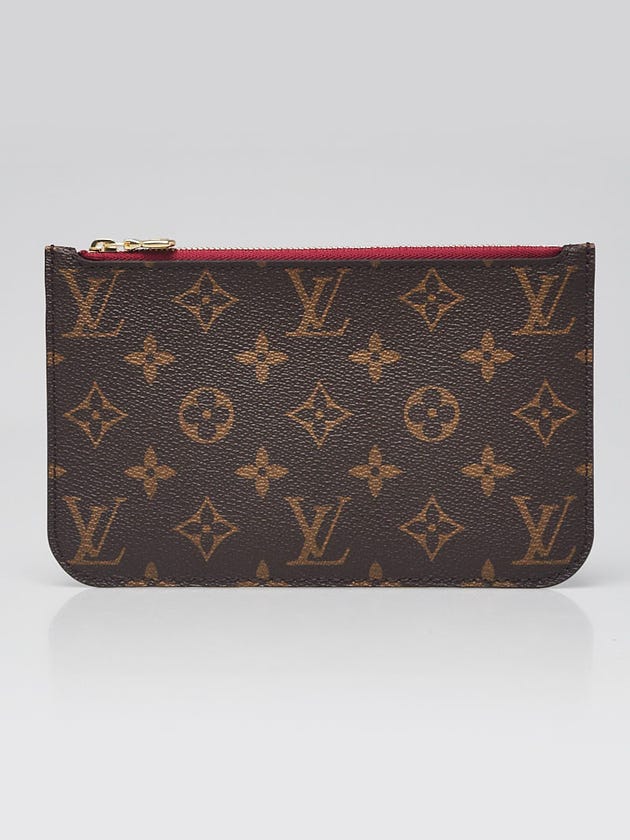 Louis Vuitton Monogram Canvas Neverfull PM Pochette Zippered Clutch Bag
