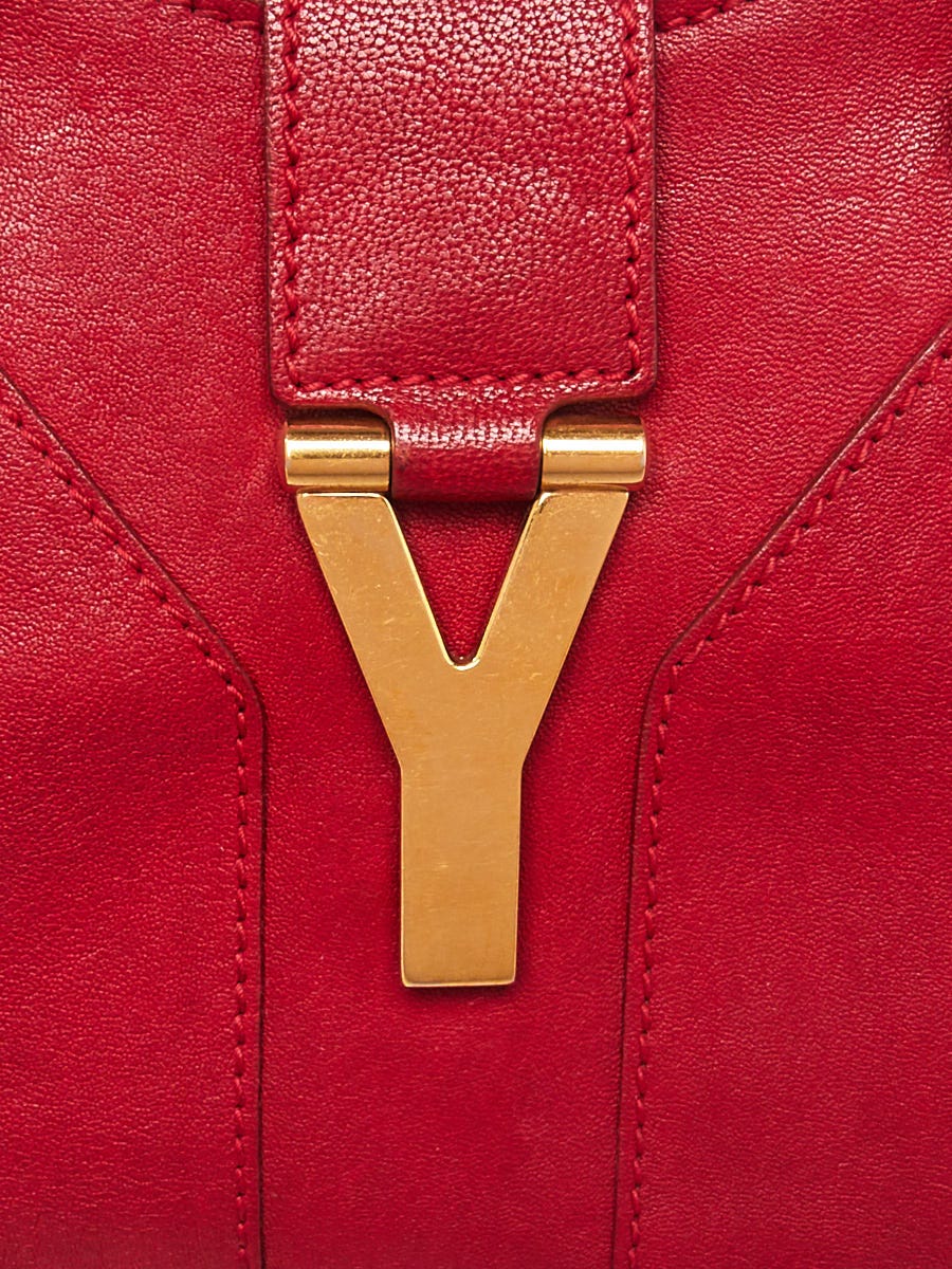 Yves Saint Laurent Pink Leather Ligne Y Crossbody Bag - Yoogi's Closet