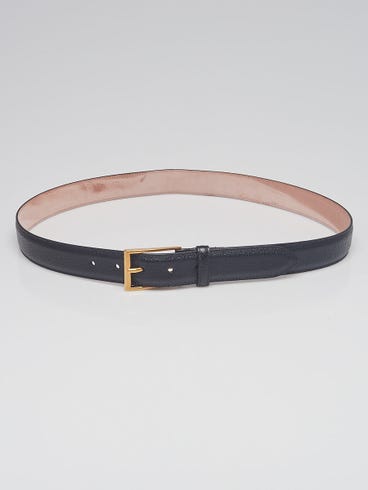 Gucci Black Leather Men's Belt Size 95/38