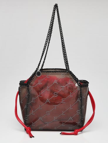 Stella McCartney Red Faux Leather/Plastic Falabella Tote Bag