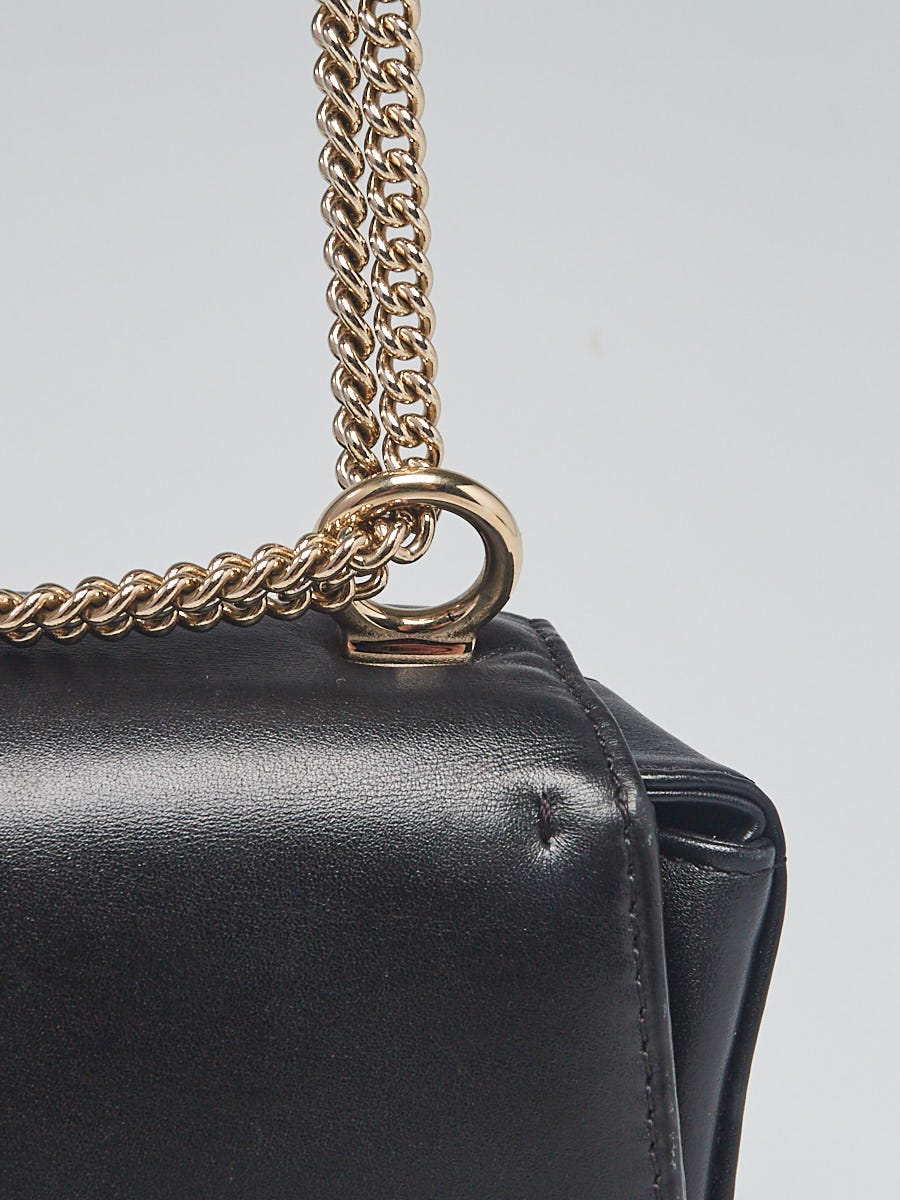 Valentino Black Vltn Crossbody Wallet on Chain Bag