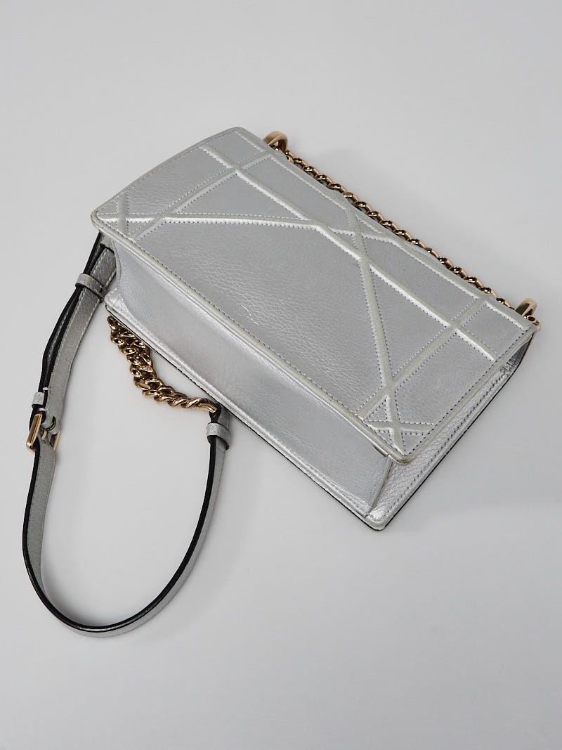 Christian Dior Diorama Bag in Silver Leather — UFO No More