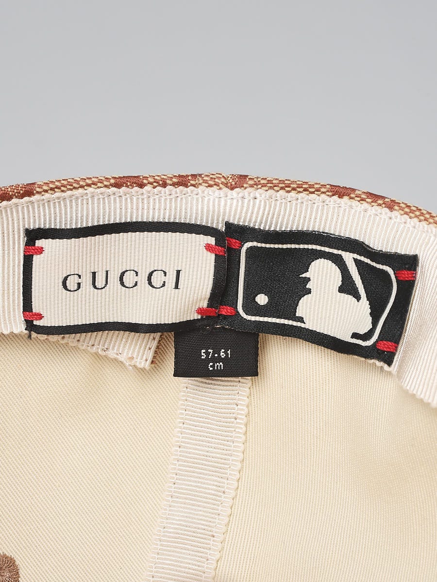 Gucci Beige/Pink GG Canvas SF Giants Baseball Hat Size 57-61 - Yoogi's  Closet