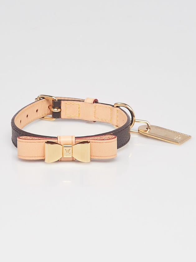 Louis Vuitton Monogram Canvas Baxter Dog Collar Size XS