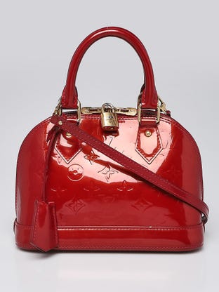 Louis Vuitton Red Monogram Vernis Neo Alma PM Bag Louis Vuitton