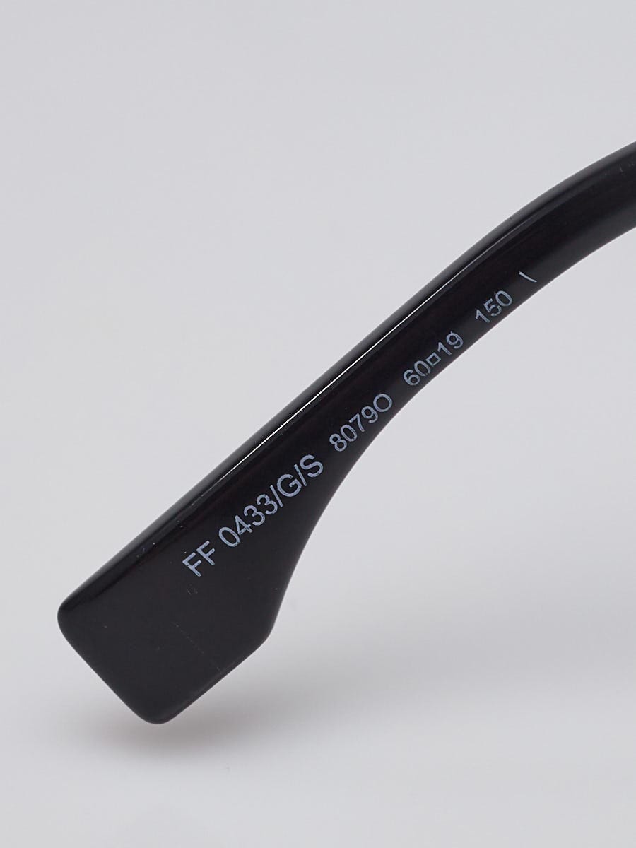 Fendi eyecat sunglasses ff0433/s euc Fendi Black Acetate Oversized Cat Eye Sunglasses - FF0433  main image 4