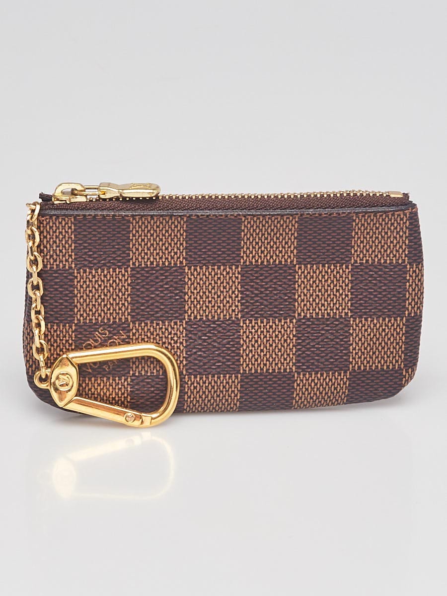 Louis Vuitton Pochette Key Cles Damier Ebene Coin Case