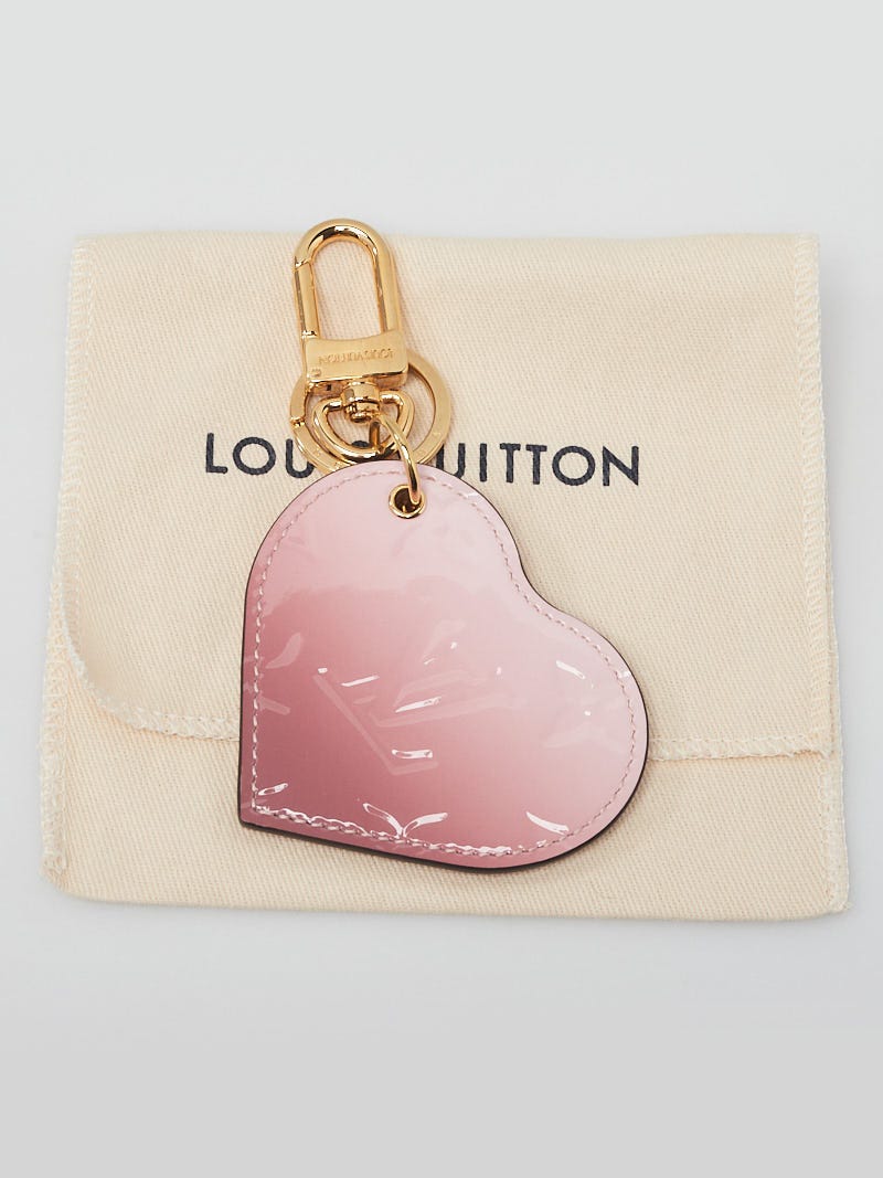 Louis Vuitton Pink Degrade Monogram Vernis Heart Key Holder and
