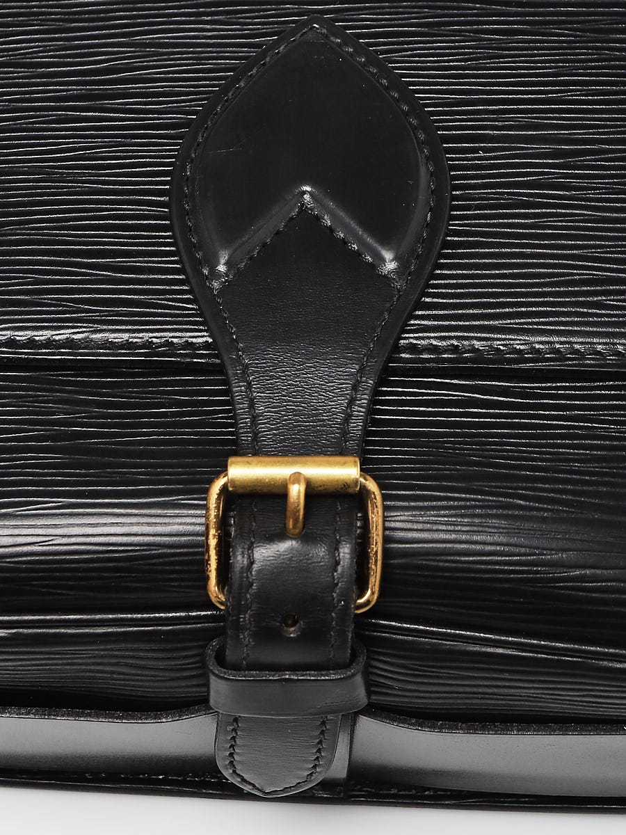 Louis Vuitton Black Epi Leather Cartouchiere MM Bag - Yoogi's Closet