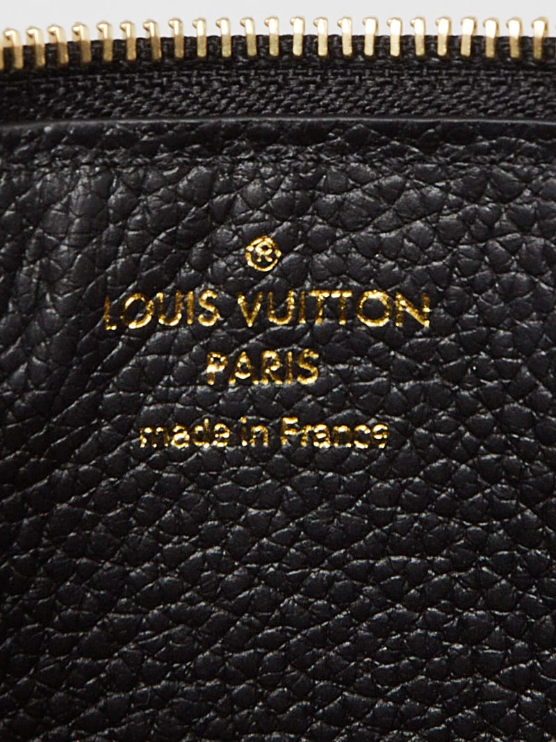 Louis Vuitton Monogram Empreinte Card Holder Recto Verso, Black