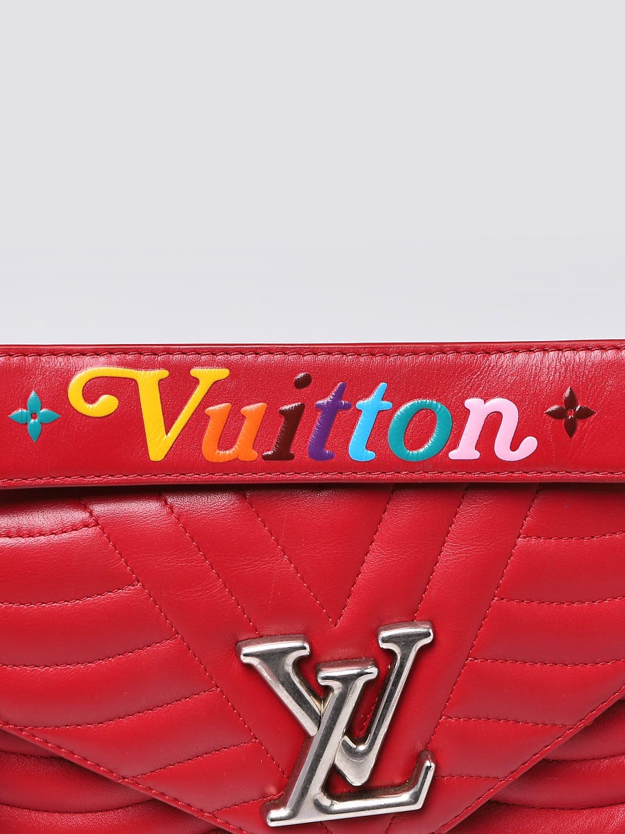 Louis Vuitton Red Quilted Leather New Wave Love Lock Chain PM Bag - Yoogi's  Closet
