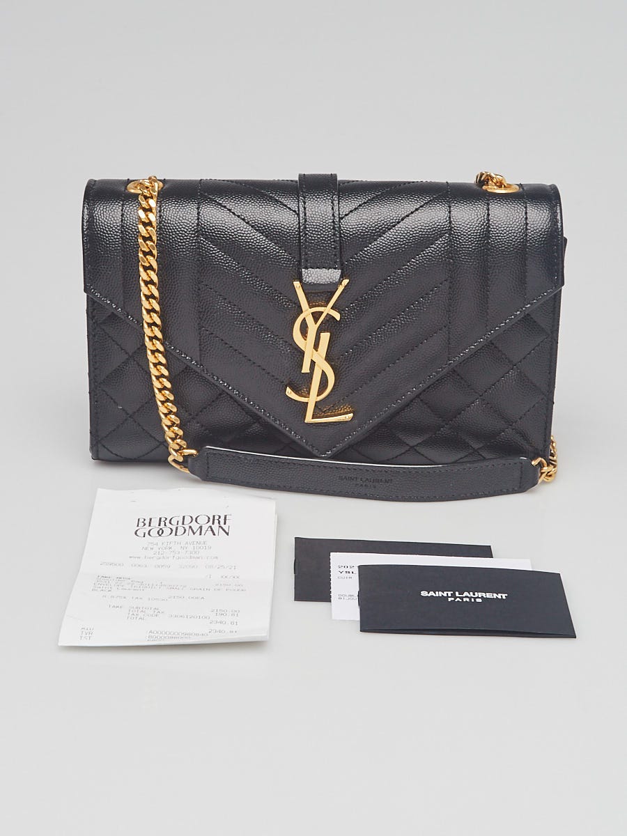 Yves Saint Laurent Metallic Gold Chevron Quilted Leather Lou Belt Bag -  Yoogi's Closet