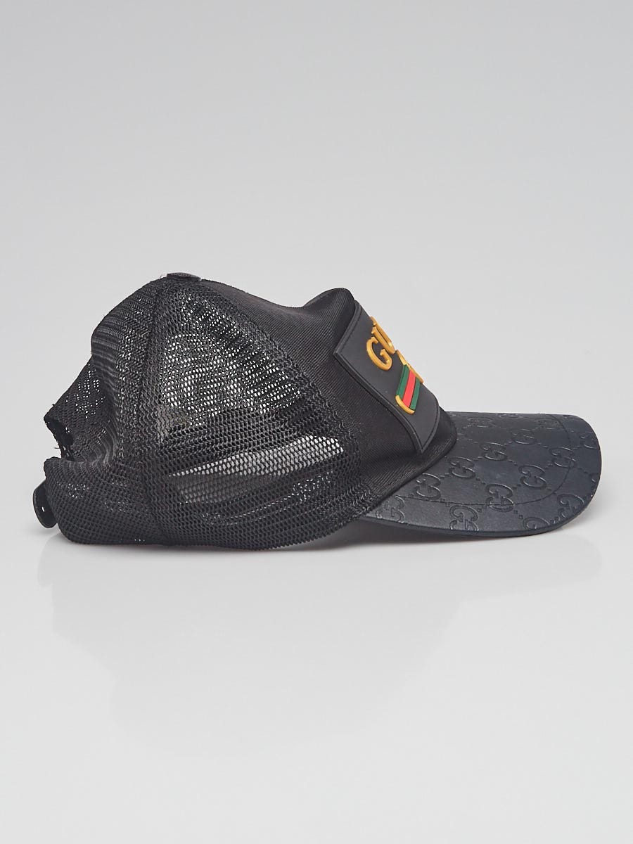 GG Embossed Baseball Hat in Black - Gucci