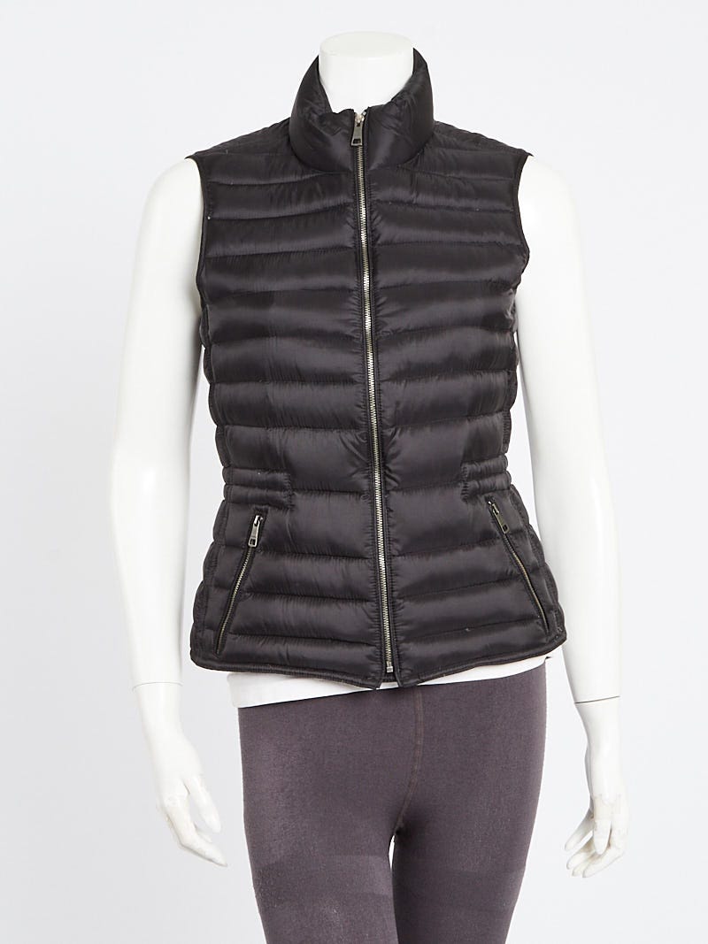 Burberry Black Quilted Nylon Cranstead Puffer Vest Size S - Yoogi's Closet