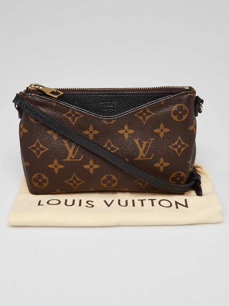 Louis Vuitton Black Monogram Canvas Pallas Pochette Crossbody Bag