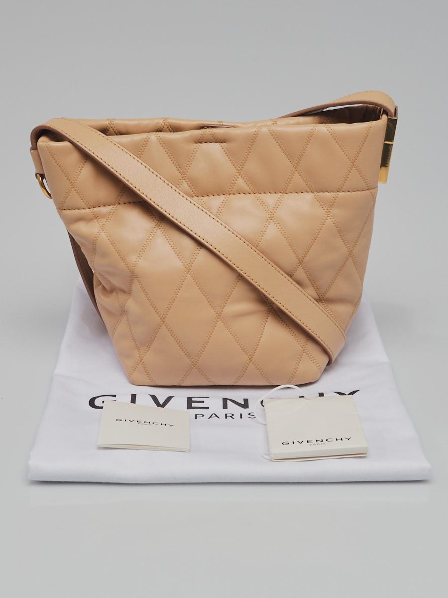 Gv quilted cheap mini bucket bag