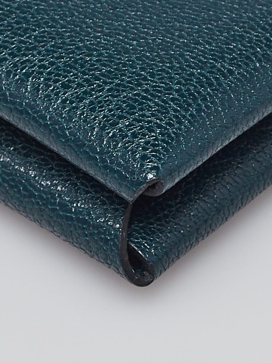 Evercolor Leather Calvi Card Holder Blue Nuit