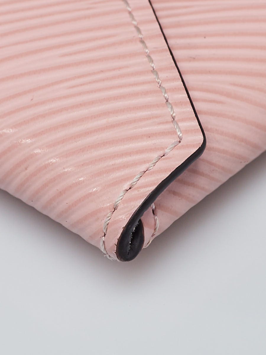 Authentic Louis Vuitton Epi Leather Envelope Pouch Compact Card Case Pink  4X3
