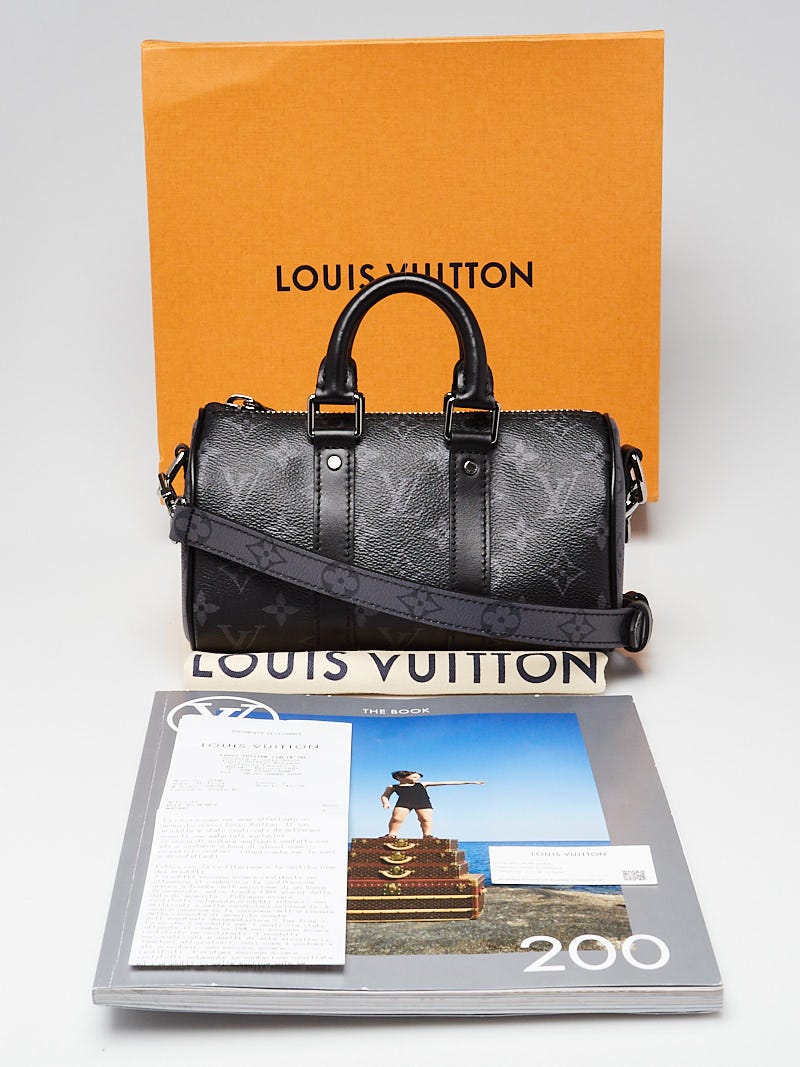 Louis Vuitton Unisex Keepall XS Monogram Eclipse Reverse Coated Canvas  Cowhide - LULUX