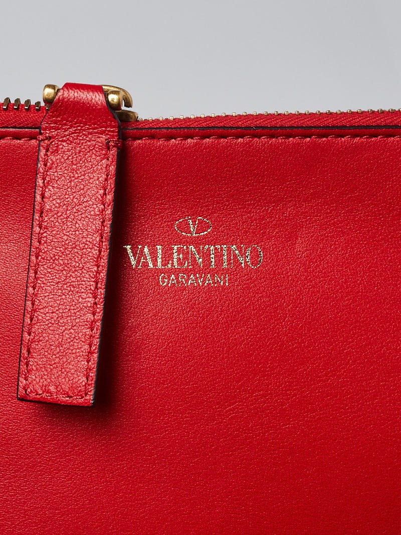 Valentino VLogo Escape Tote Raffia with Leather Medium at 1stDibs