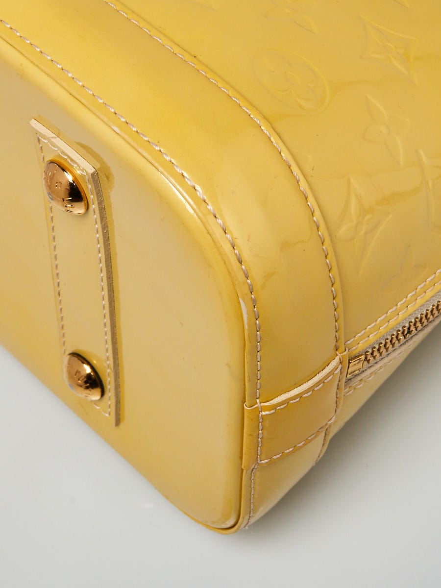 Louis Vuitton - Authenticated Roxbury Handbag - Patent Leather Yellow for Women, Very Good Condition