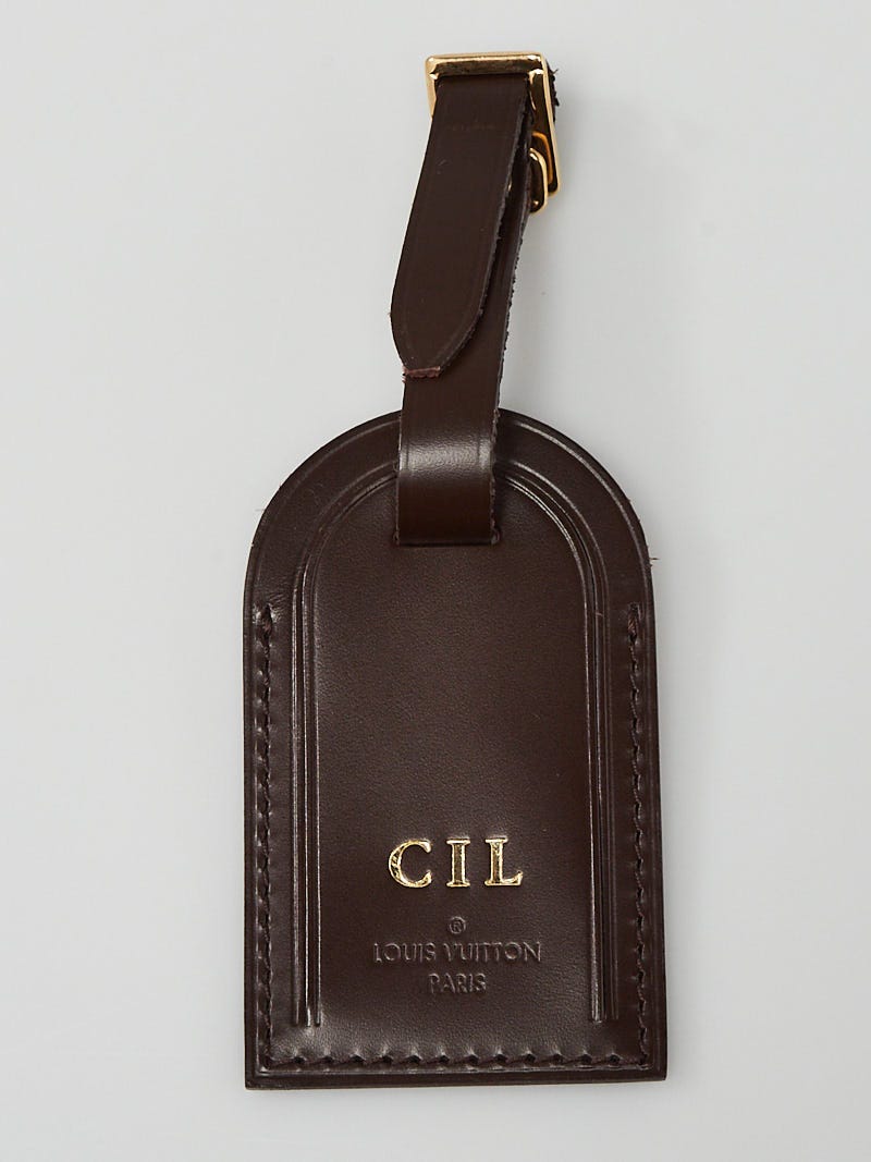 Louis Vuitton, Accessories, Authentic Louis Vuitton Black Heat Stamped Luggage  Tag