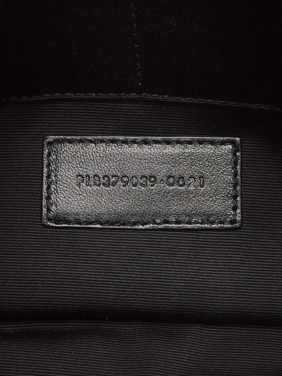 Yves Saint Laurent Black Matelasse Quilted Leather Monogram A5