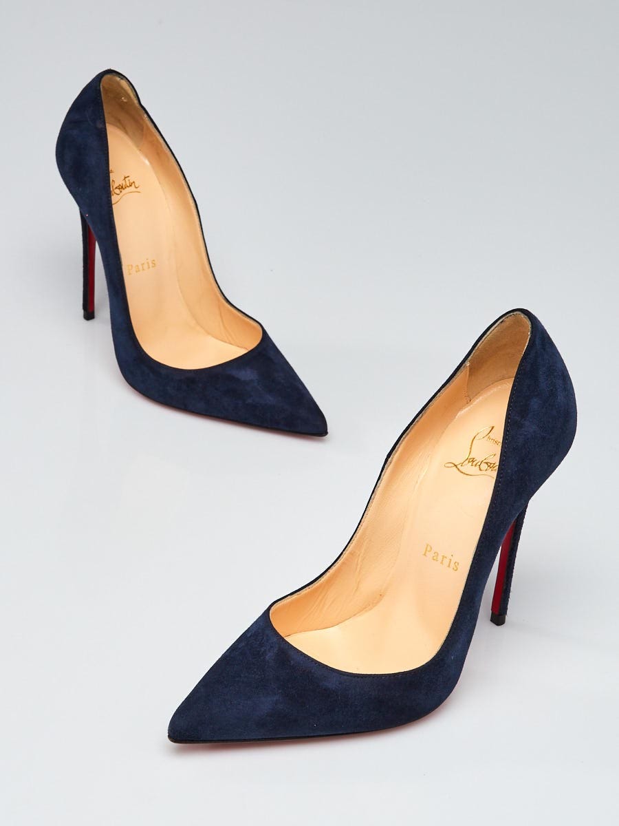 Christian Louboutin So Kate 120 Patent Pump in Blue