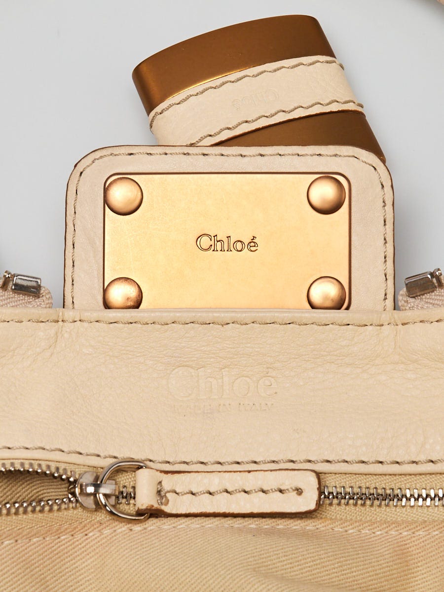 Chloe Porcelain Leather Medium Marcie Satchel Bag - Yoogi's Closet