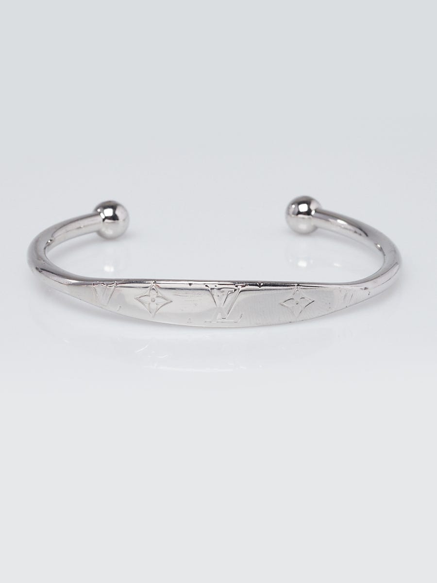 Louis Vuitton - Silver jonc Monogram Bracelet