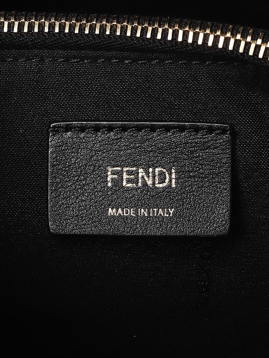 Fendi White/Black Calfskin Leather Joshua Vides By the Way