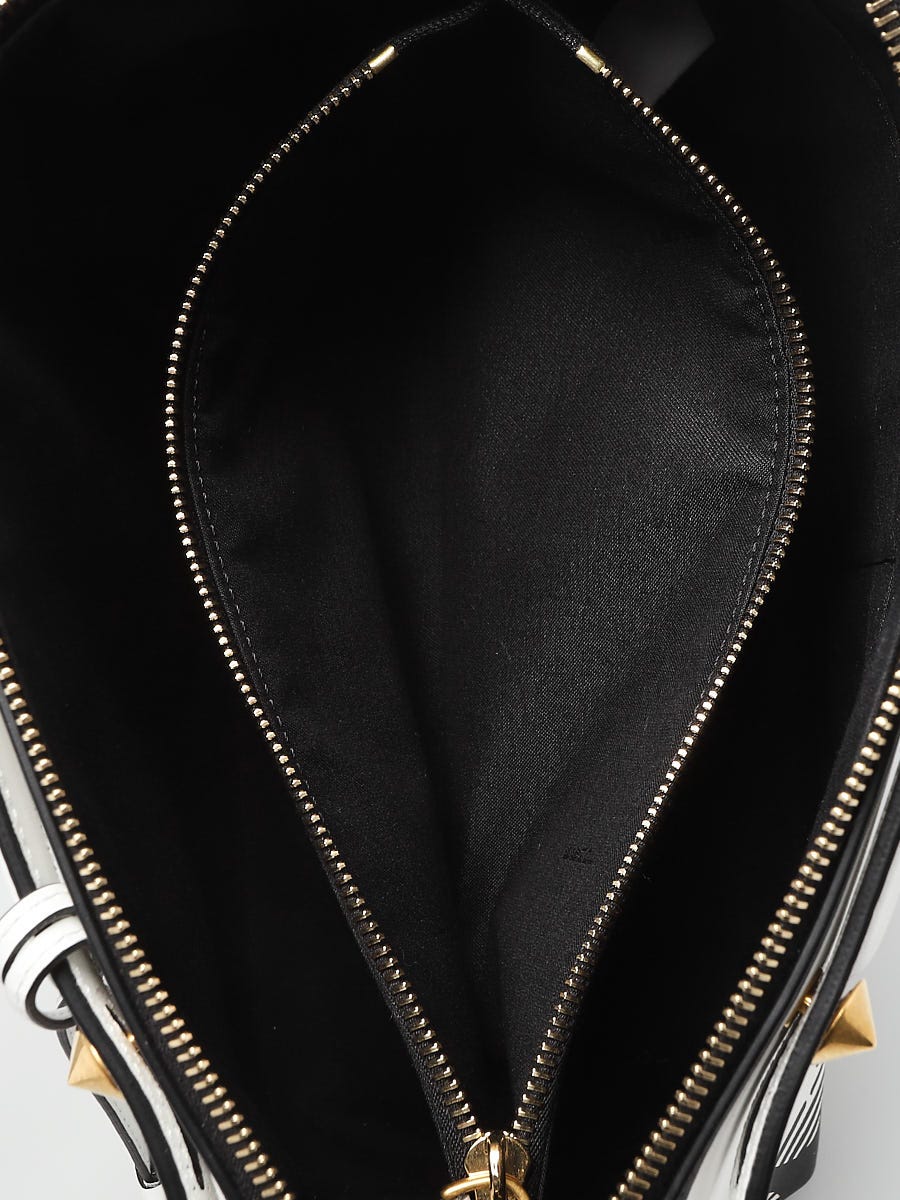 Fendi White/Black Calfskin Leather Joshua Vides By the Way