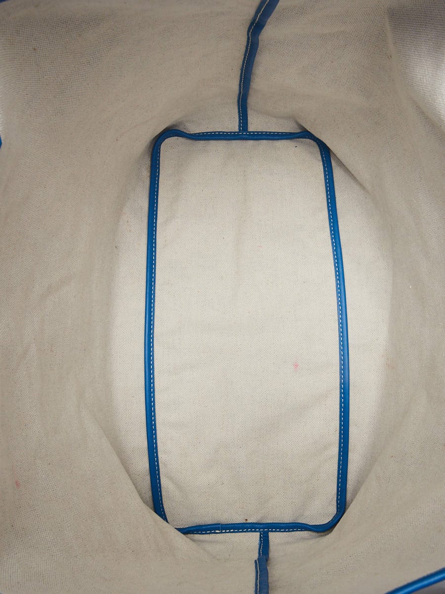 Goyard Blue Chevron St Louis PM Tote Bag with Pouch 359gy525