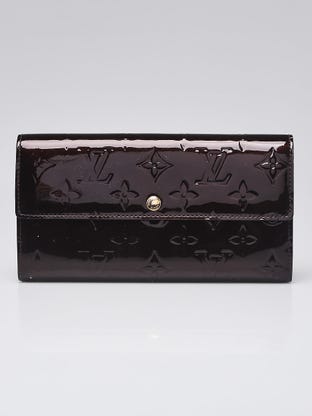 Louis Vuitton Silver Monogram Vernis Compact Zippy Wallet - Yoogi's Closet