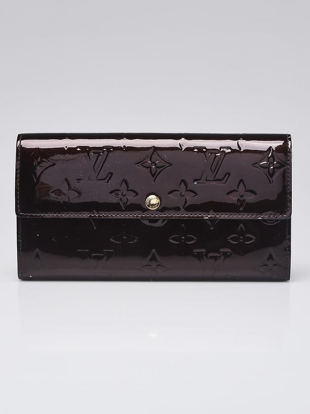 Louis Vuitton Amarante Monogram Vernis Sarah Wallet