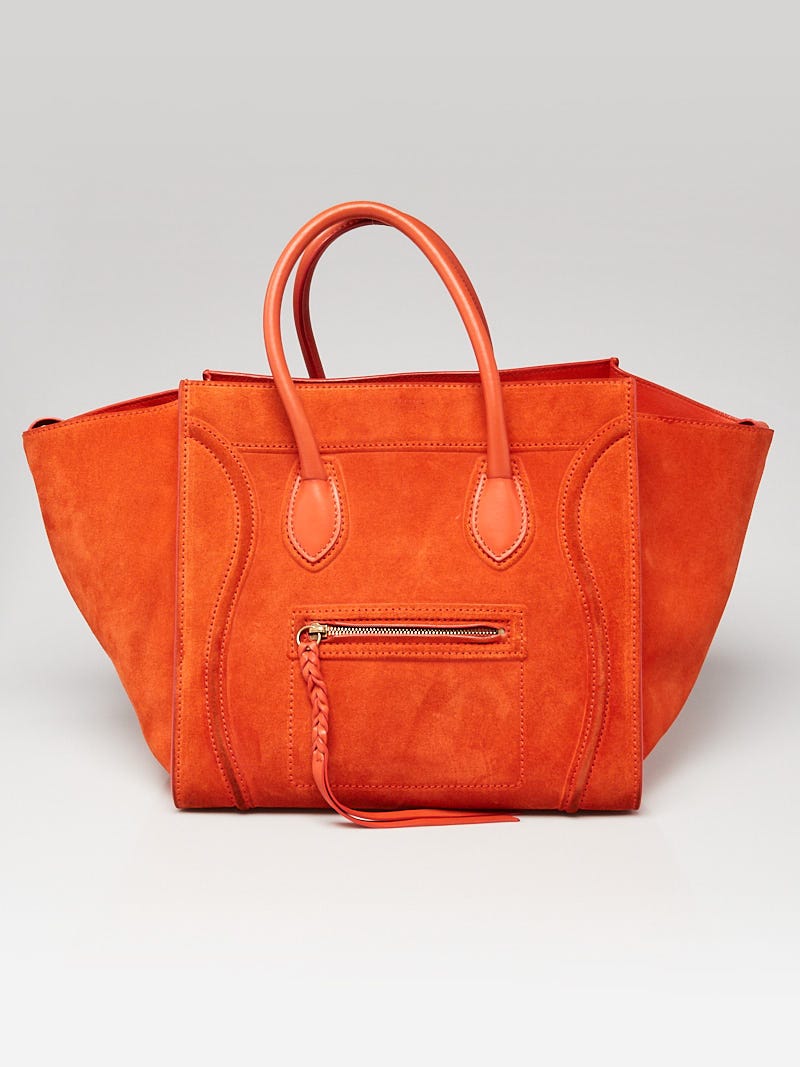 Louis Vuitton - Authenticated Handbag - Suede Orange For Woman, Good condition