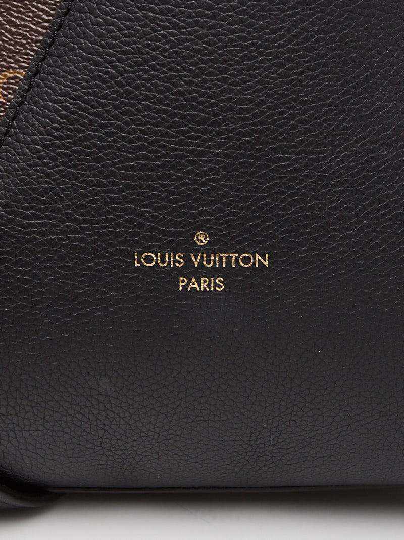 Louis Vuitton Monogram Canvas and Black Leather Kimono Tote PM Bag