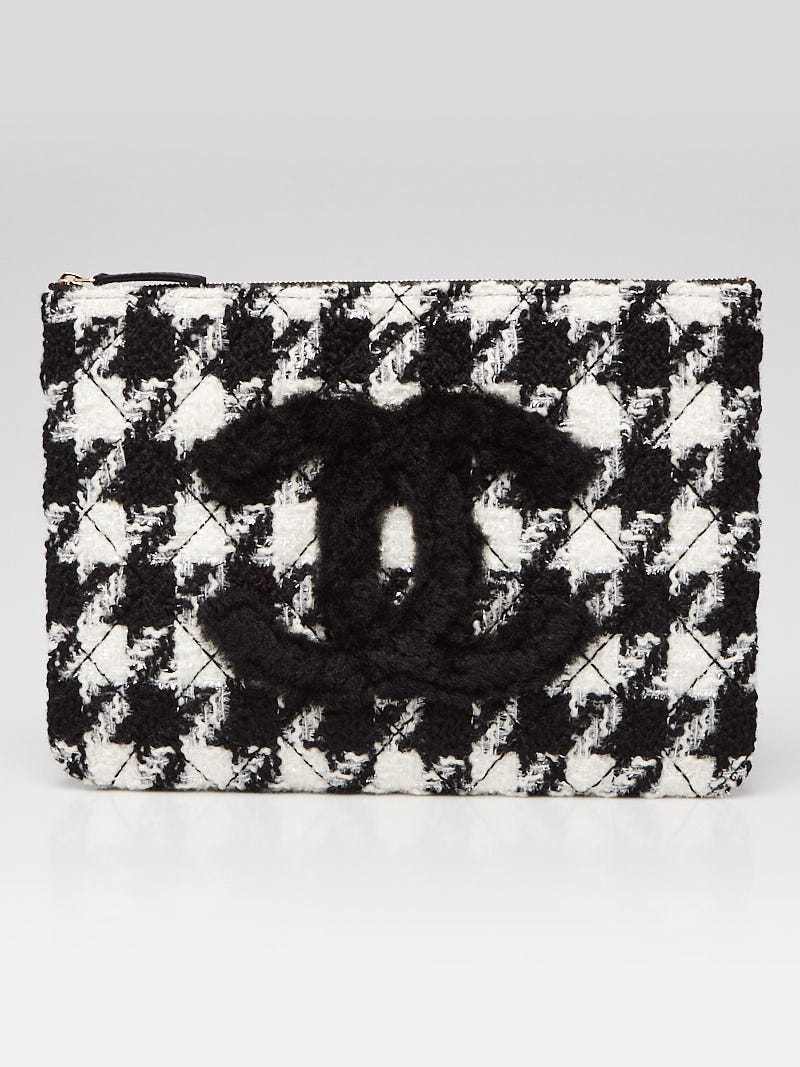 CHANEL ショッピングトート 美品 チェック柄 黒白 非売品 ハンド Used CHANEL シャネル チェーントートバッグ クルーズライン