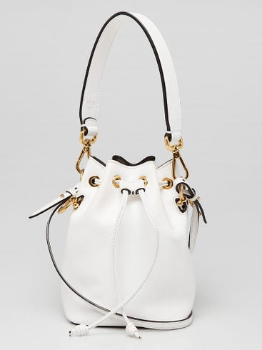 White fendi bucket bag Clearance