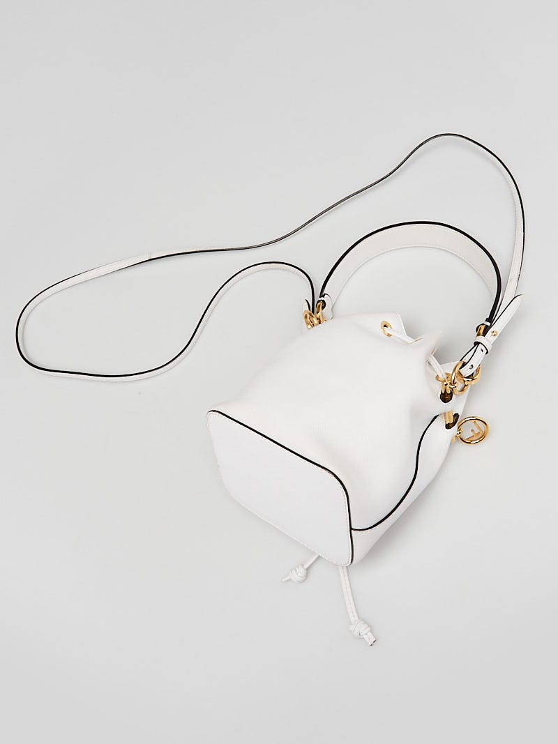 Bucket bags Fendi - Small Mon Tresor bag in white - 8BS010AFISF1E1F
