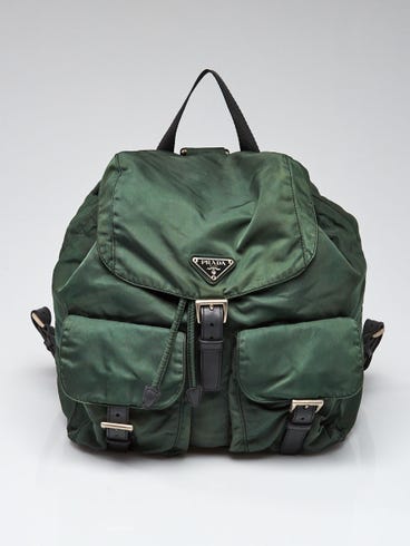 Green prada backpack Clearance