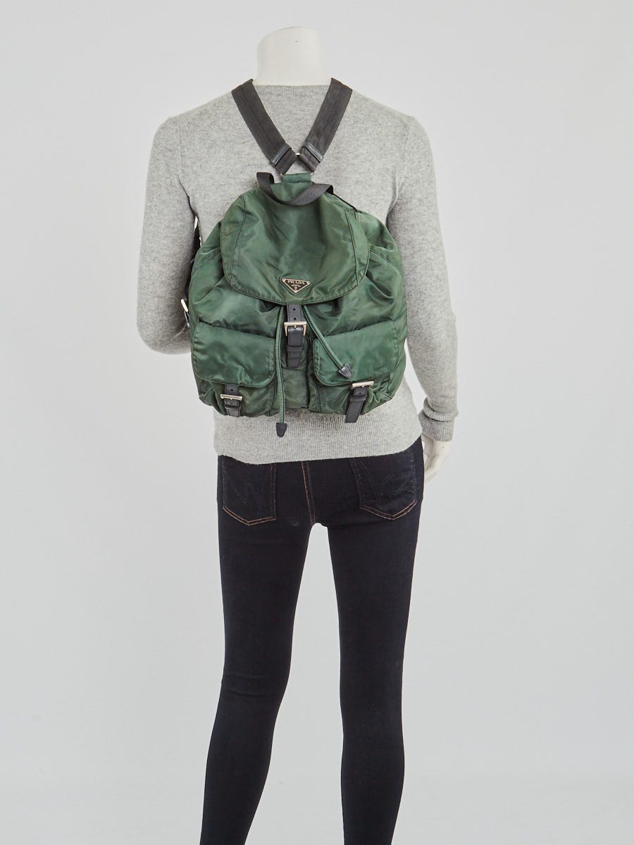 Prada backpack green best sale