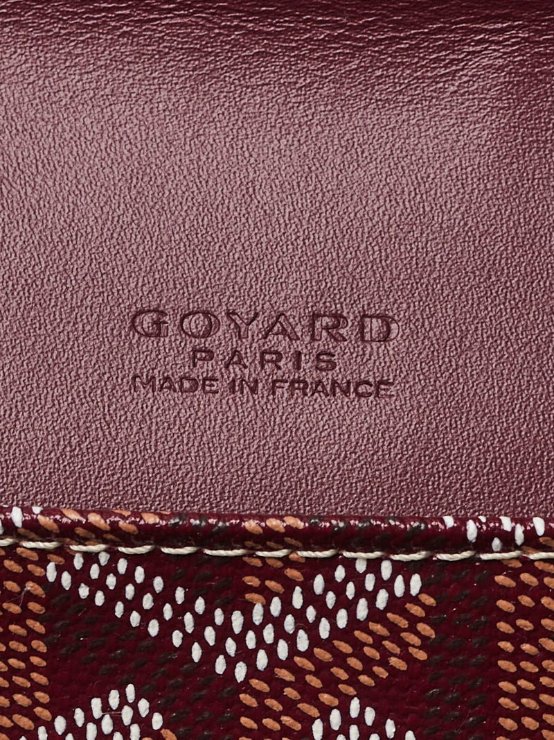 Goyard Burgundy Chevron Print Coated Canvas Sac Capvert Messenger Bag -  Yoogi's Closet