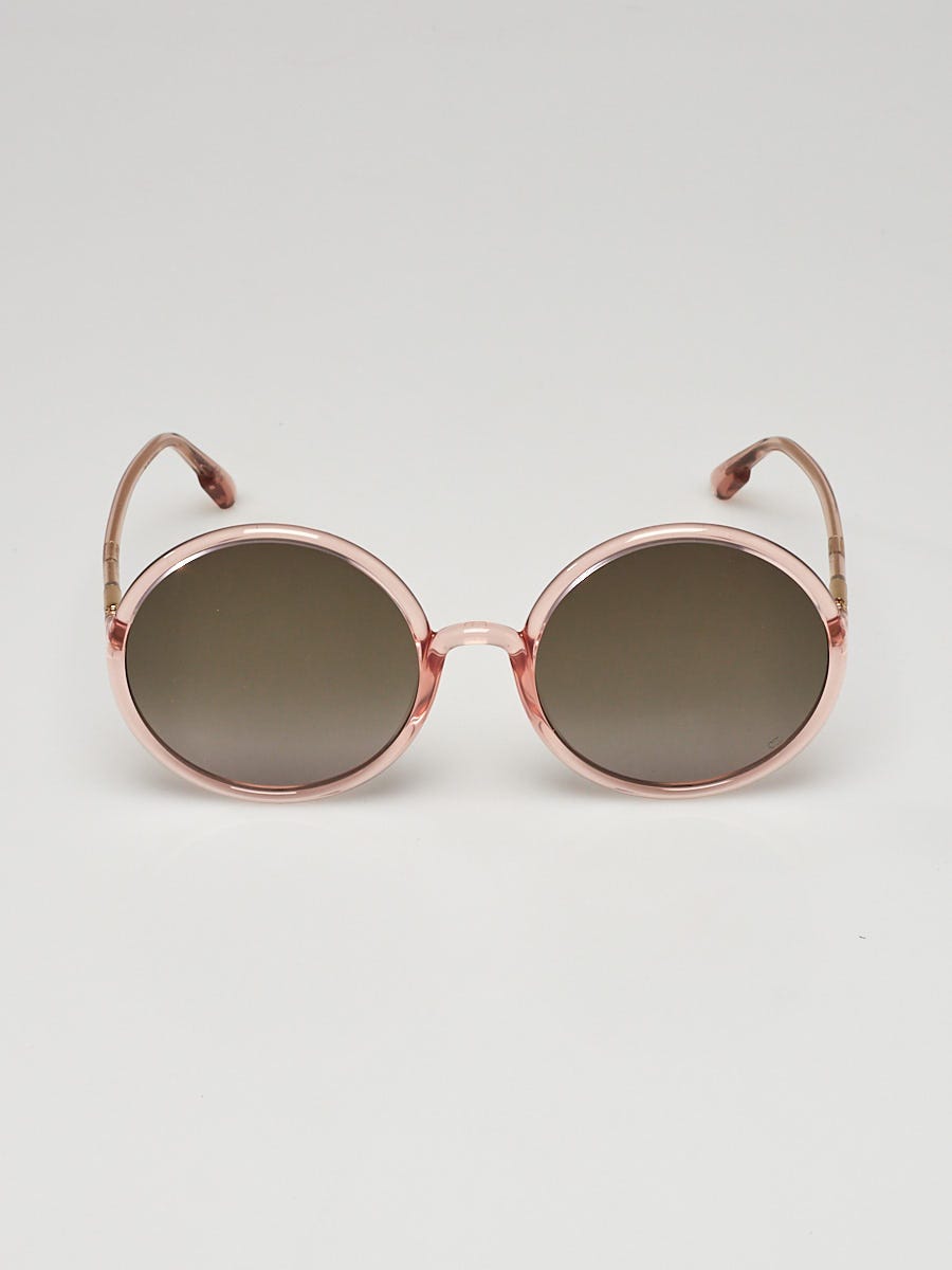 Christian Dior Pink Plastic Oversized Round Frames  display picture 2