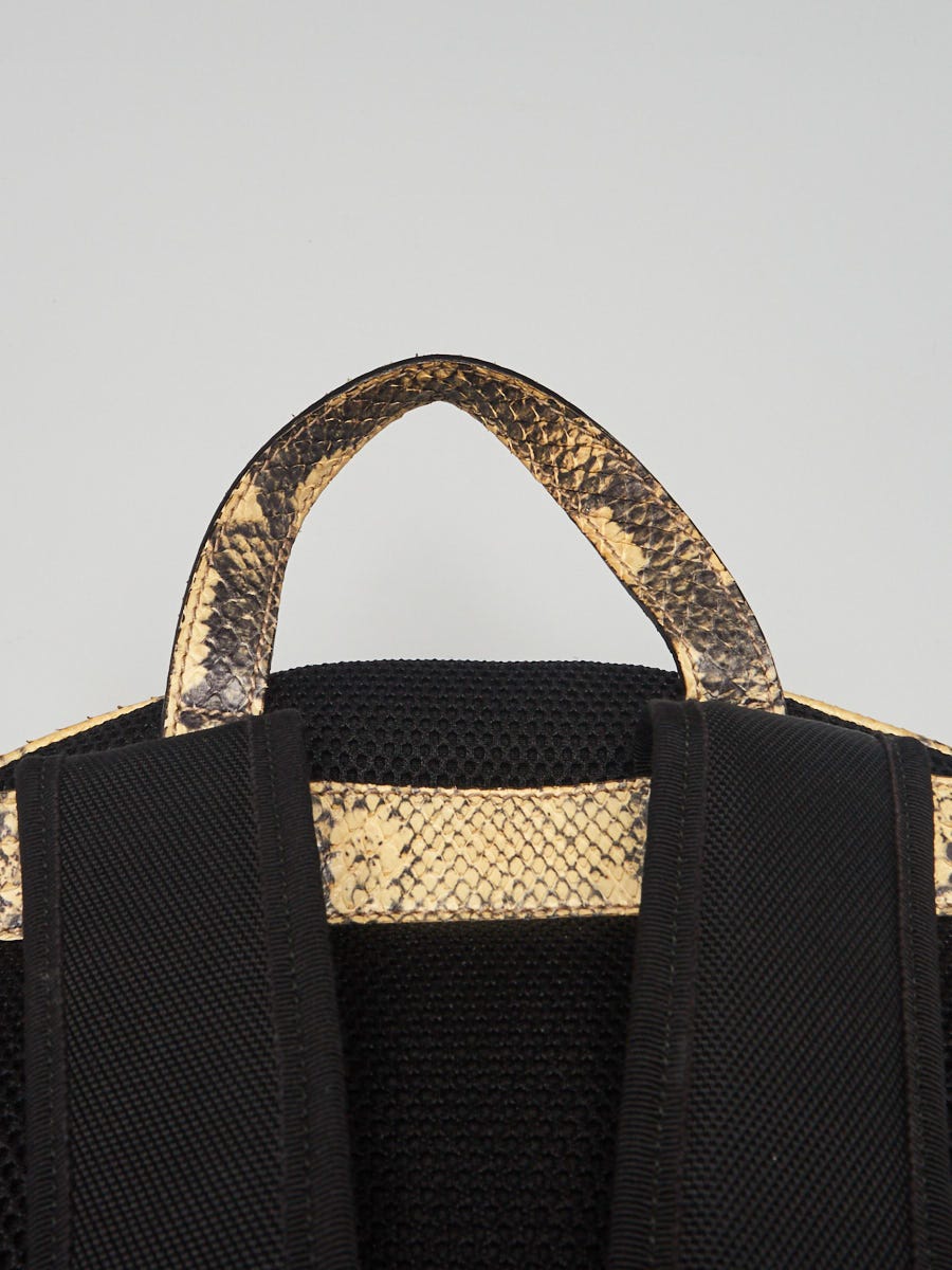 Gucci Off-White Python Animalier Vintage Web Backpack Bag  display picture 3