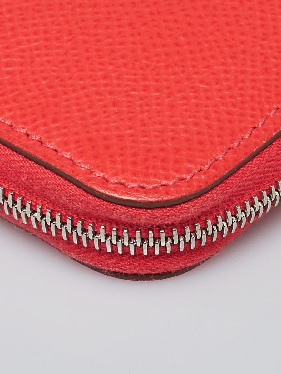 Hermes Rose Jaipur Epsom Leather Silk'in Long Wallet - Yoogi's Closet